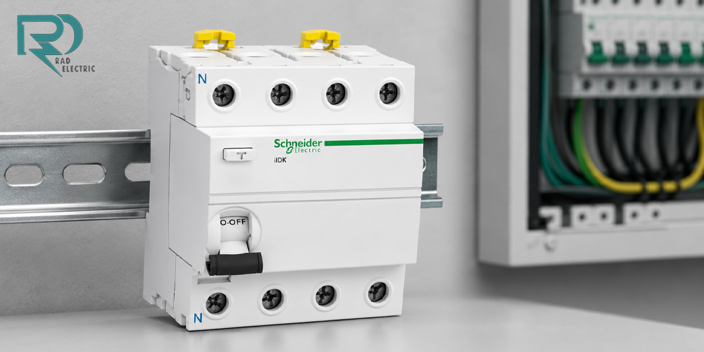 کلید محافظ جان چهار پل 30 میل 10KA-80A اشنایدر مدل A9R11480