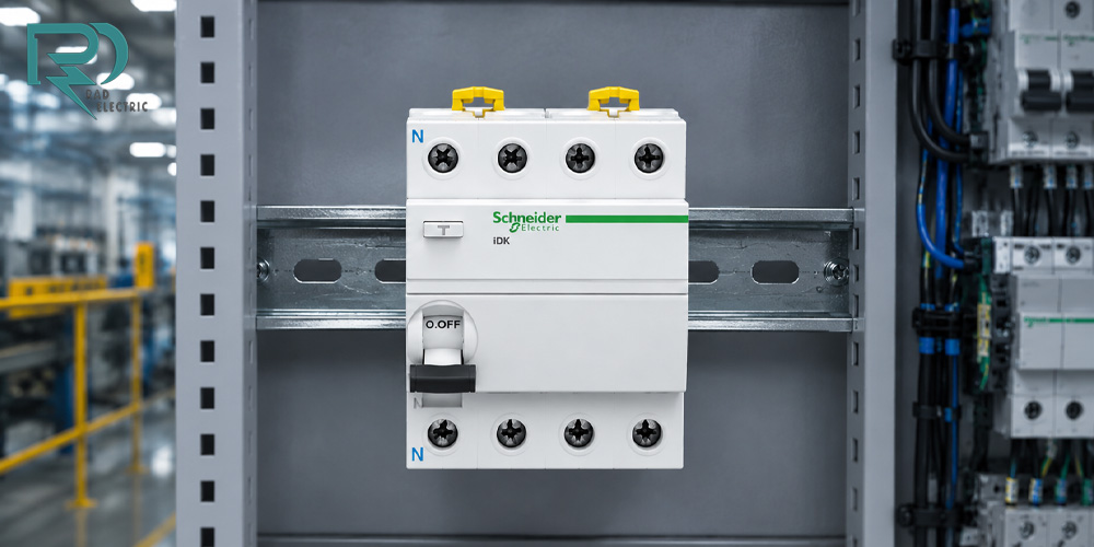 کلید محافظ جان چهار پل 30 میل 10KA-100A اشنایدر مدل A9R11491