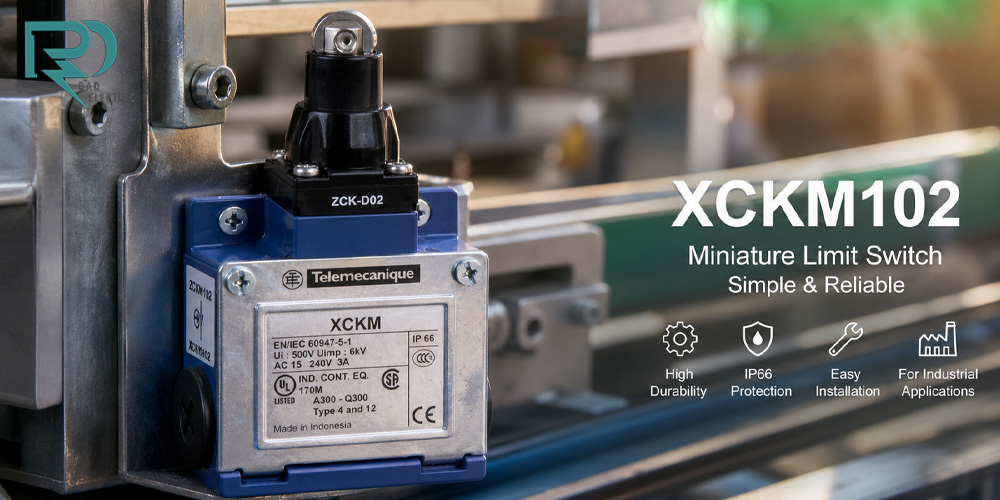 میکرو سوئیچ قرقره ای فشاری ساده اشنایدر XCKM102